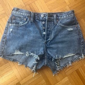 Aritzia Denim Forum The Ex Boyfriend shorts 25